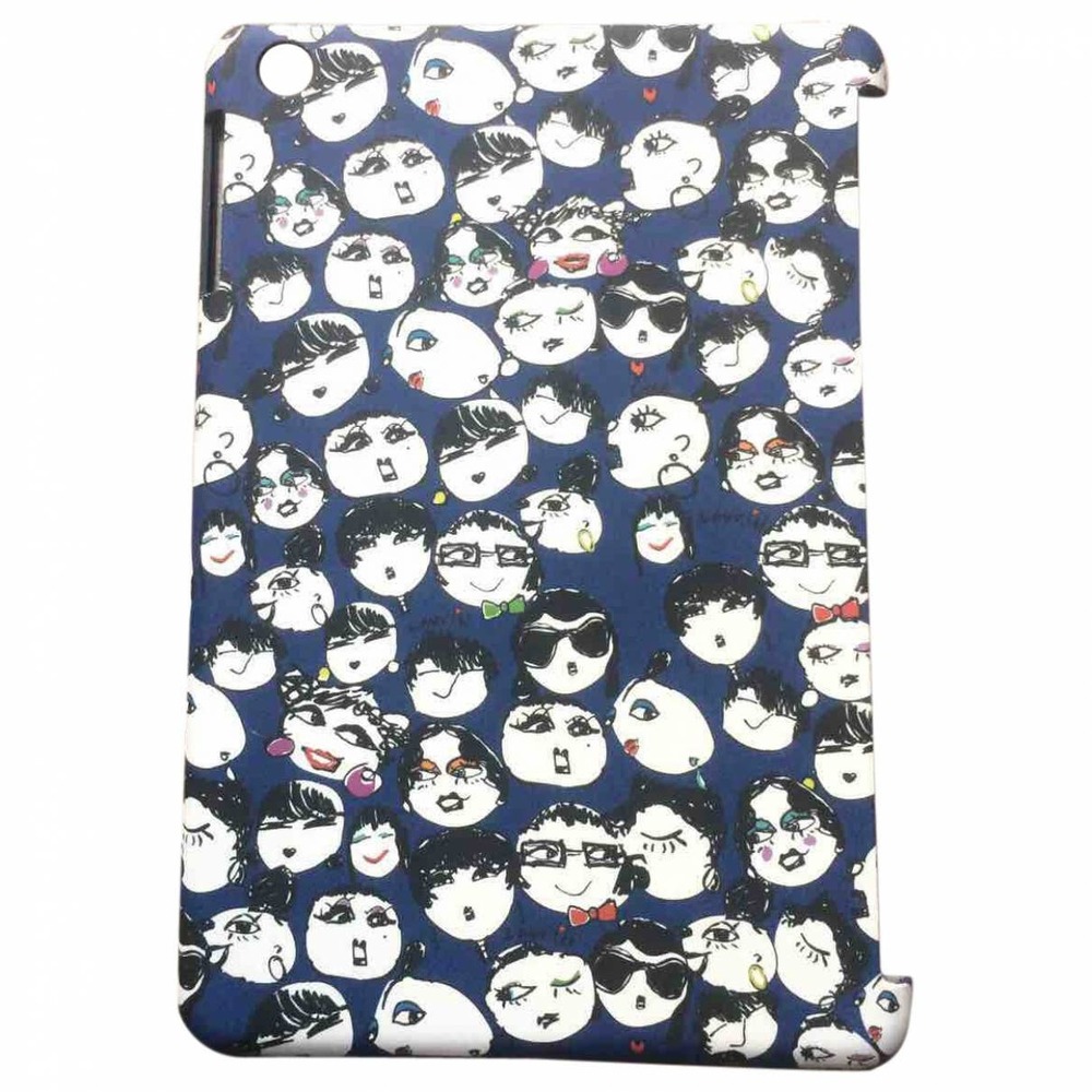 Lanvin Faces Mini iPad Case ~ Blue